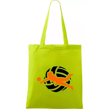 Volejbalistka - Taška bavlněná - 42 x 38 cm ( Limetková )