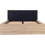 TETRIX dub sonoma postel 160x200cm LOZ/160/B/T s čelem SOLAR 99