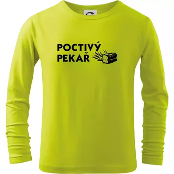 Dětská móda Poctivý Pekař - Triko dětské Long Sleeve - 104-110cm / 3-4 roky ( Limetková )