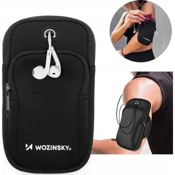 Pouzdro na mobilní telefon Sportovní pouzdro na ruku Hurtel pro telefony do 6" – černé