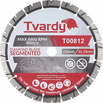 Řezný kotouč DIAMANTOVÝ KOTOUČ SEGMENT PRO ASFALT KÁMEN MRAMOR GRANIT 230 mm