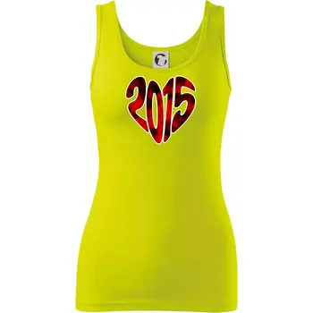 2015 v srdci - Dámské tílko - M ( Limetková )
