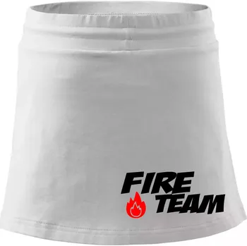 Dámská sukně Fire Team plamen - Sportovní sukně - two in one - S ( Bílá )
