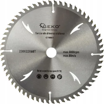 Řezný kotouč Řezací kotouč Geko G78061 230 x 22,2 mm 60 zubů
