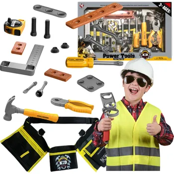 Sada nářadí Sada Malý Kutil Nářadí Pás na Nářadí Kladivo Šroubovák Měřidlo