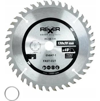 Vrták Řezný kotouč na dřevo Rexxer 130x20 mm