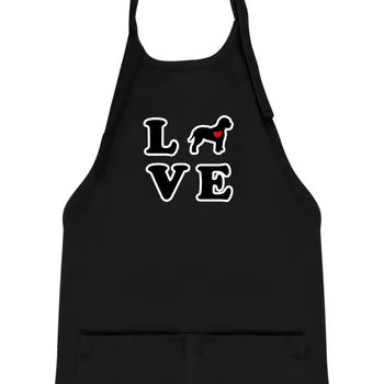 Kuchyňská zástěra Lagotto romagnolo LOVE - Dětská zástěra na vaření - Univerzální velikost ( Černá )