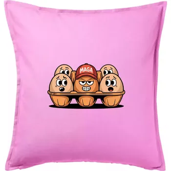 Polštář Trumps Eggs - Polštář 50x50 - 50x50 - Pouze potah ( Růžová )