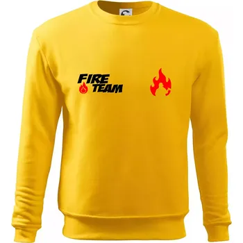Pánská mikina Fire Team plamen - Mikina Essential pánská - M ( Žlutá )