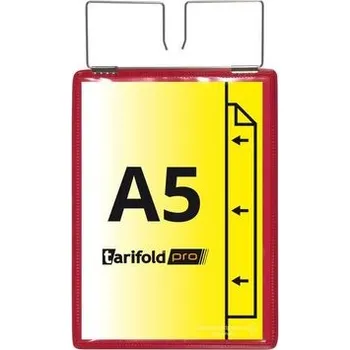 Archivační box djois zpevněná identifikační kapsa se závěsem, A5, červená, 10 ks