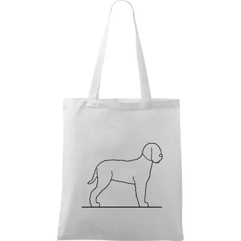 Lagotto romagnolo stojící - Taška bavlněná - 42 x 38 cm ( Bílá )