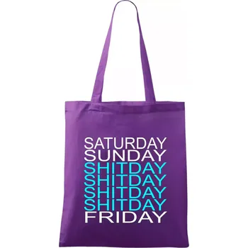Shitday - Taška bavlněná - 42 x 38 cm ( Fialová )