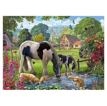 RAVENSBURGER Puzzle Hadlow - svět poníků 500 dílků