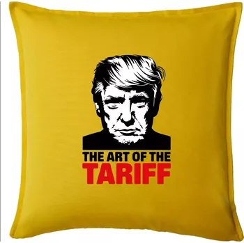 Polštář Trump The art of the tariff - Polštář 50x50 - 50x50 - Pouze potah ( Žlutá )