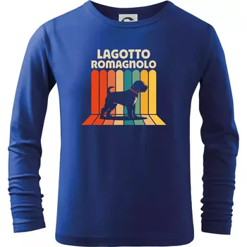Chlapecké tričko Lagotto romagnolo vintage - Triko dětské Long Sleeve - 122 cm/6 let ( Královská modrá )