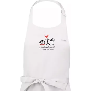 Kuchyňská zástěra Murdered fascists make no noise - Pánská zástěra na vaření - Univerzální velikost ( Bílá )