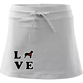 Dámská sukně Lagotto romagnolo LOVE - Sportovní sukně - two in one - M ( Bílá )