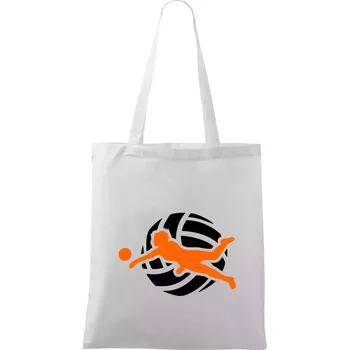 Volejbalistka - Taška bavlněná - 42 x 38 cm ( Bílá )