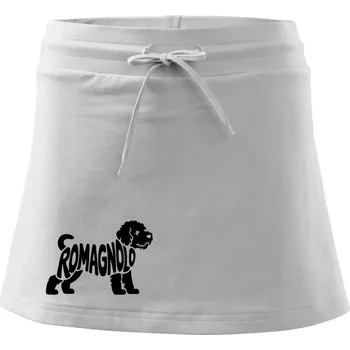 Dámská sukně Romagnolo nápis v těle - Sportovní sukně - two in one - M ( Bílá )