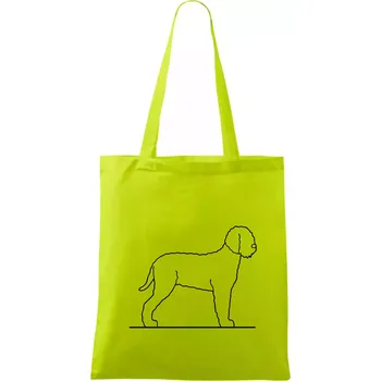 Lagotto romagnolo stojící - Taška bavlněná - 42 x 38 cm ( Limetková )