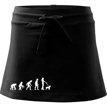 Dámská sukně Lagotto romagnolo Evoluce - Sportovní sukně - two in one - L ( Černá )