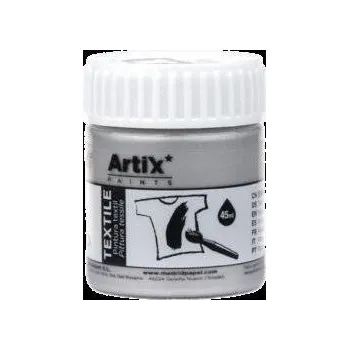 Výtvarná barva Barva na textil 45ml stříbrná