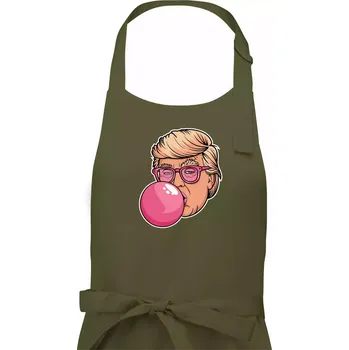 Kuchyňská zástěra Trump gum - Pánská zástěra na vaření - Univerzální velikost ( Khaki )