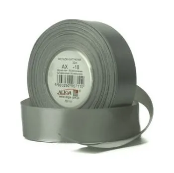 Stuha ALIGA stuha 6/32m -18 stříbr. hladká