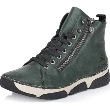 Dámské kozačky Dámská kotníková obuv RIEKER 45920-54 zelená W5 41