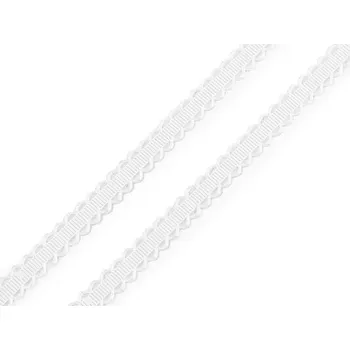 Stuha Saténový prýmek / stuha šíře 10 mm Varianta: 1 bílá, Balení: 22.5 m