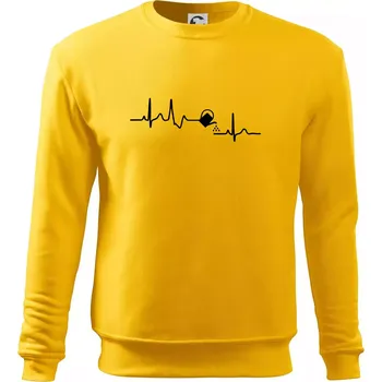 Pánská mikina EKG zahrada - konev - Mikina Essential pánská - XL ( Žlutá )