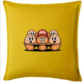 Polštář Trumps Eggs - Polštář 50x50 - 50x50 - Pouze potah ( Žlutá )
