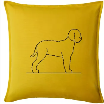 Polštář Lagotto romagnolo stojící - Polštář 50x50 - 50x50 - Pouze potah ( Žlutá )