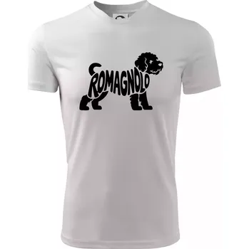 Chlapecké oblečení Romagnolo nápis v těle - Dětské triko sportovní (dresovina) - 146 cm/10 let ( Bílá )