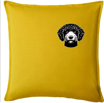 Polštář Lagotto romagnolo hlava na prsu - Polštář 50x50 - 50x50 - Pouze potah ( Žlutá )