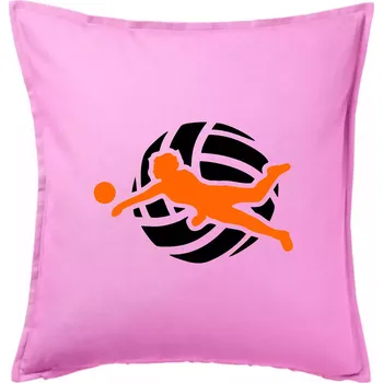 Polštář Volejbalistka - Polštář 50x50 - 50x50 - Pouze potah ( Růžová )