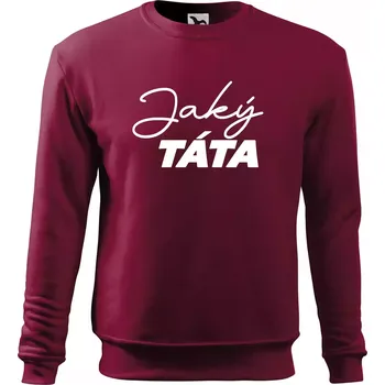 Pánská mikina Jaký táta - taková dcera psací - Mikina Essential pánská - XL ( Garnet )