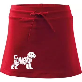 Dámská sukně Romagnolo nápis v těle - Sportovní sukně - two in one - XS ( Červená )