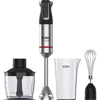 Pomocník do kuchyně Tyčový mixér s příslušenstvím Solac Pro Chef 1501, BA5618 nerez