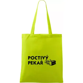 Poctivý Pekař - Taška bavlněná - 42 x 38 cm ( Limetková )
