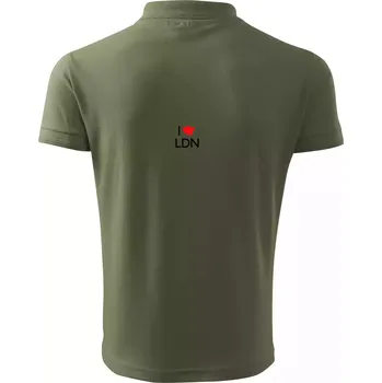 Pánská košile I Love LDN - Polokošile pánská Pique Polo 203 - 3XL ( Khaki )