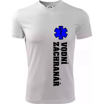 Chlapecké tričko Rescue - Vodní záchranář - Dětské triko sportovní (dresovina) - 122 cm/6 let ( Bílá )