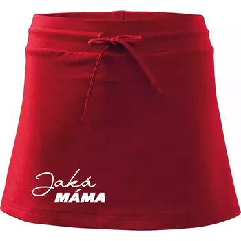 Dámská sukně Jaká máma - taková dcera psací - Sportovní sukně - two in one - M ( Červená )