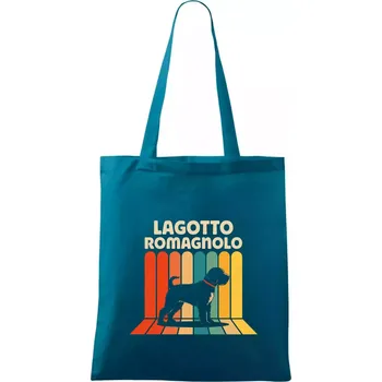Lagotto romagnolo vintage - Taška bavlněná - 42 x 38 cm ( Petrolejová )