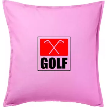 Polštář Golfové hole - Polštář 50x50 - 50x50 - Pouze potah ( Růžová )