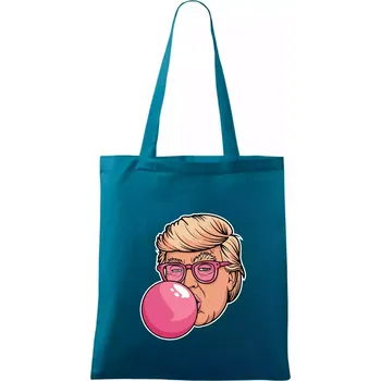 Trump gum - Taška bavlněná - 42 x 38 cm ( Petrolejová )