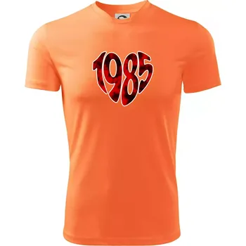 1985 v srdci - Pánské triko Fantasy sportovní (dresovina) - XL ( Neon mandarine )