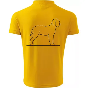 Pánská košile Lagotto romagnolo stojící - Polokošile pánská Pique Polo 203 - 3XL ( Žlutá )