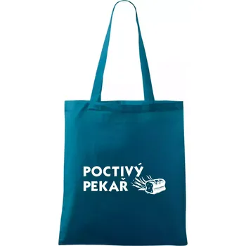 Poctivý Pekař - Taška bavlněná - 42 x 38 cm ( Petrolejová )