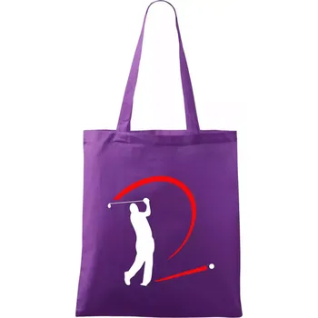 Golfistův odpal - Taška bavlněná - 42 x 38 cm ( Fialová )